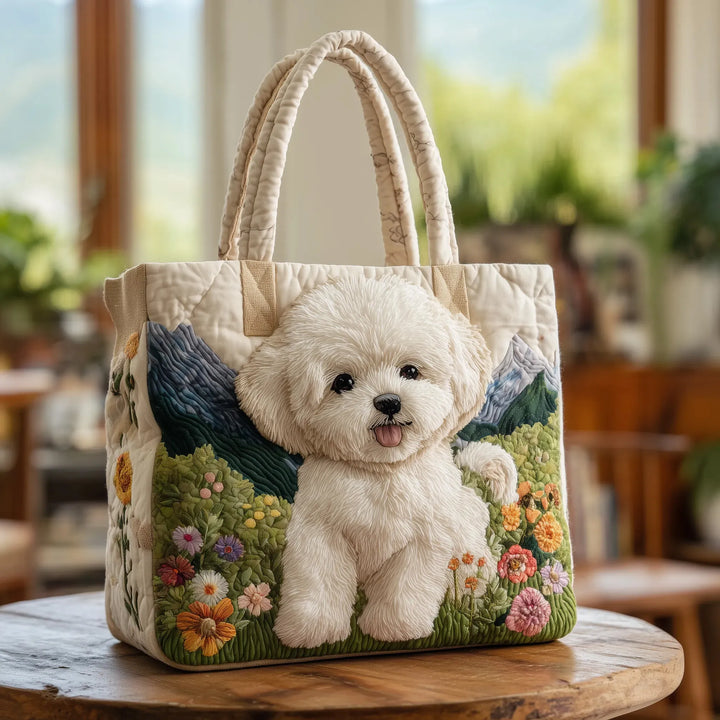 Bolso de mano bordado - Perro mágico