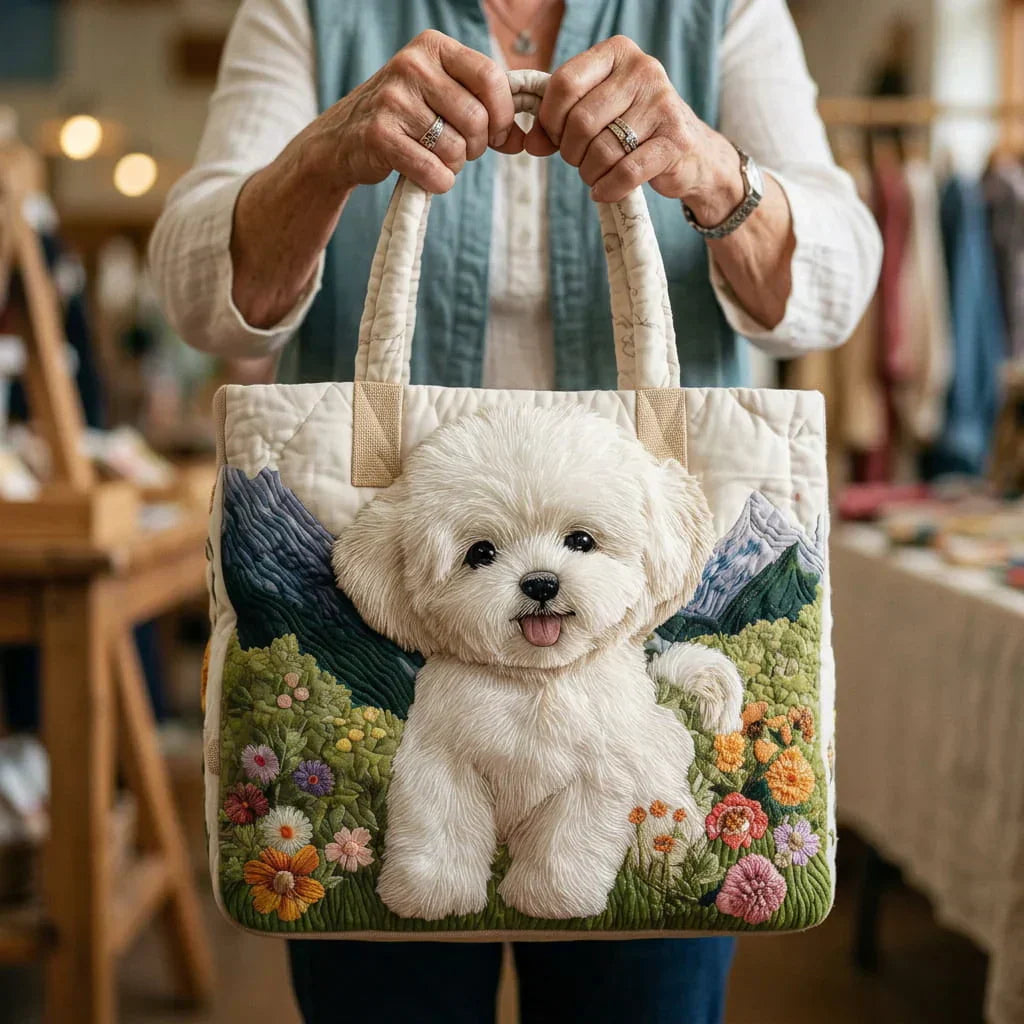 Bolso de mano bordado - Perro mágico