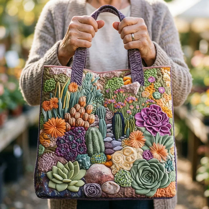 Bolso de mano - Jardín de suculentas
